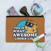 Garfield This Is What Awesome Looks Like Makeup Cosmetic Bag Organizer Pouch - 2 of 4