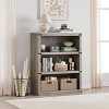 3 Tier Bookcase, Farmhouse Book Shelf with Storage Open Display Bookshelves - 2 of 4
