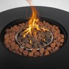Kumasinova 30/32" Propane Outdoor Fire Pit Table,50000 BTU Round Premium Steel Patio Firpit for Backyard,Stylish Steel Wicker Frame - 2 of 4