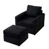 NicBex Modern Accent Chair with Ottoman Upholstery Living Room Chair Comfy Chair Lounge Chair for Bedroom - 2 of 4