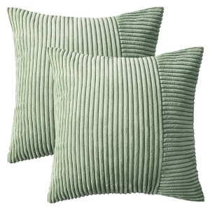 REGALWOVEN Modern Strip Decorative Throw Pillow Covers for Couch Bed Living Room 2 Pcs - 1 of 4