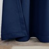 Classic Modern Solid Room Darkening Semi-Blackout Curtains, Grommets, Set of 2 by Blue Nile Mills - 3 of 4