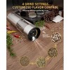 SUGIFT Electric Salt and Pepper Grinder Set Rechargeable Stainless Steel Mills with LED Light Adjustable Coarseness Type C Charging Base 95ml Capacity - 2 of 4
