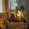 Arc Floor Lamp with Remote Control, Dimmable LED Floor Lamp with 3 Color Temperature, Standing Tall Pole Lamp for Living Room Bedroom,Black - 4 of 4