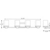 Progress Lighting Metric 4-Light Bath & Vanity, Steel, Polished Chrome, Etched Opal Glass Shade - 2 of 4