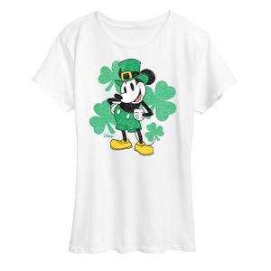 Women's - Disney - Leprechaun Mickey Short Sleeve Graphic T-Shirt - 1 of 4