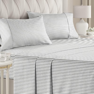 Cgk Linens Solid 4 Piece Bed Sheet Set - Ultra Soft And Breathable ...