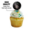 Beetlejuice Never Trust The Living Tattoo Sandworm Cupcake Picks Toppers Decoration Set of 6 - 3 of 4