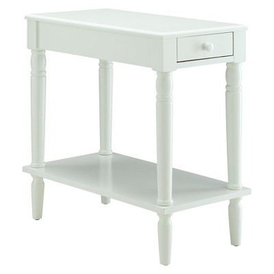 French Country No Tools Chairside Table White - Breighton Home