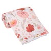 Bedtime Originals Flower Power Floral/Strawberry Soft/Cozy Fleece Baby Blanket - 4 of 4