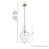 Hunter Fans 12" Maple Park Ceiling Light Alturas Gold Finish - Elegant Indoor Pendant for Dining & Living Spaces - 3 of 4