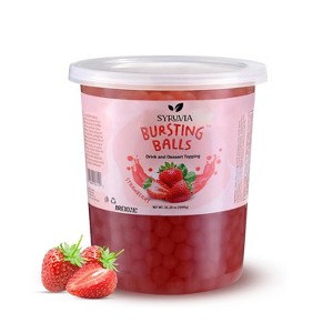 Syruvia Strawberry Popping Boba Pearls – 2 lb - 1 of 4