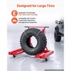 VEVOR Hydraulic Wheel Dolly, 1500LBS Heavy Duty Steel Dual-Wheel Tire ...