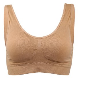 Allegra K Women's Removeable Pads Wirefree Sleep Vest Tops Bralettes - 1 of 4