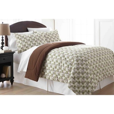 Micro Flannel High-Quality Solid Color Reversible Comforter 3 Piece Mini Set by Shavel
