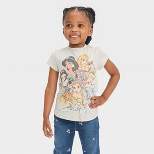 Toddler Girls' Disney Princess Halloween Short Sleeve T-Shirt - Beige