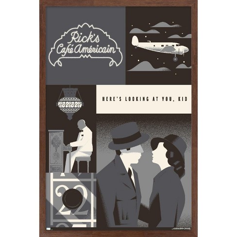 Trends International Warner 100th Anniversary - Casablanca Framed Wall Poster Prints - image 1 of 4