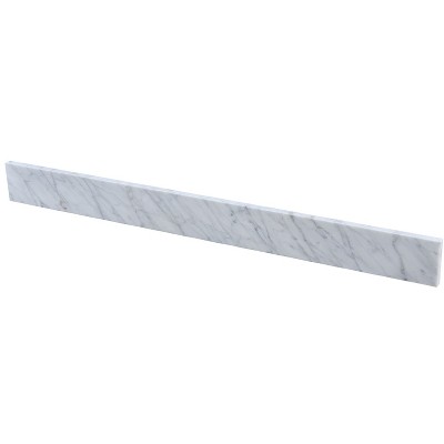 PROOX 60 in. W Marble Vanity Backsplash in White Carrara