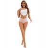 INSPIRE CHIC Women's High-Waisted Underwear Briefs High Elastic Breathable Underpants - 4 of 4