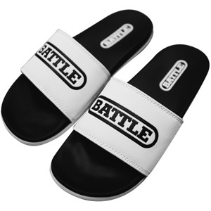 Battle Sports Slides 2.0 Footwear - White/Black - 1 of 2