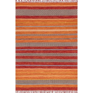 Nuloom Hand Loomed Stripes Tassel Ninonne Indoor Area Rug - 1 of 4