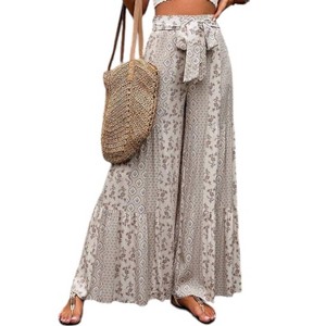 Women's High Waisted Wide Leg Pants - Wholesalesir - 1 of 3