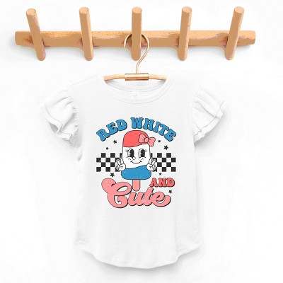The Juniper Shop Red White And Cute Popsicle Flutter Sleeve Tee