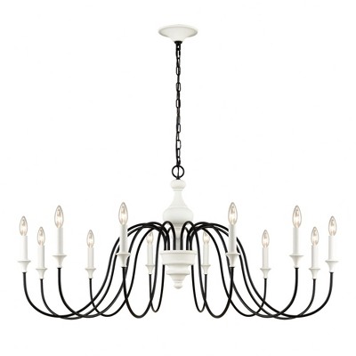 Elk Home Val De Loire 12 - Light Chandelier in  White