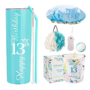 VeryMerryMakering 13th Birthday Tumbler Gifts for Girls - Blue