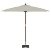 vidaXL Wheeled Parasol Base with Handle Gray Granite 64 lbs Square - 3 of 4