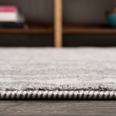 Ivory and Gray 4' x 6' Synthetic Diamond Area Rug