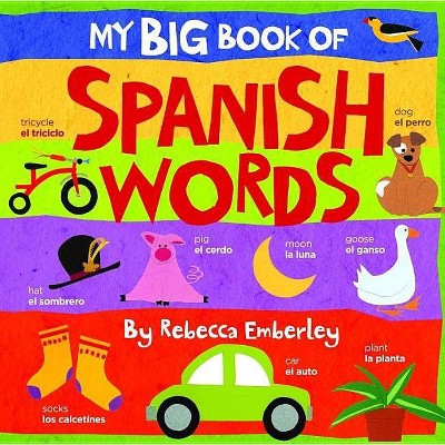 My Big Book of Spanish Words (Bilingual) - by Rebecca Emberley (Board Book)