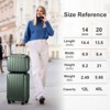 KTMBDW 2 Piece Luggage Set, 20" Carry-On Expandble Luggage Hardside Lightweight Suitcase,14" Mini Cosmetic Cases with TSA Lock & Spinner Wheels - 3 of 4