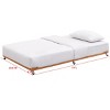 Kings Brand Furniture - Twin Size Metal Roll Out Platform Trundle Bed Frame for Daybed with Steel Slats - 2 of 4