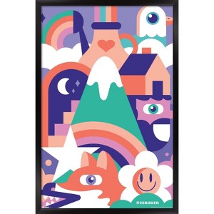 Trends International Ceroker - A Window To A Magical World Framed Wall Poster Prints - 1 of 4