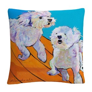 Pat Saunders 16 X 16 Decorative Throw Pillow by Trademark Fine Art - 1 of 4