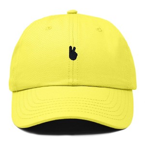 Dalix Lil Peace Sign Embroidered Cotton Cap Outdoor Dad Hat Womens - 1 of 4