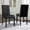 Subrtex Faux Leather Indoor Dining Chair Set Of 2, Modern Mid-Century Chairs For Home - 2 of 4