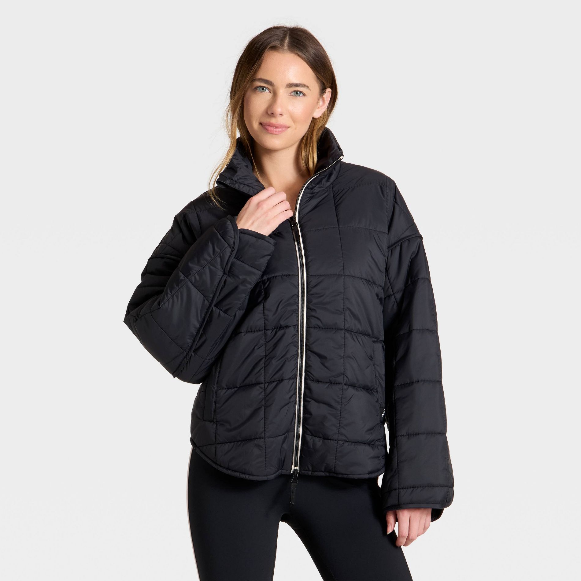 Women's Oversized Quilted Puffer Jacket - JoyLab™