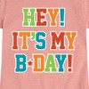 Girls' - Instant Message - Its My Bday Fitted Short Sleeve Graphic T-Shirt - 2 of 4