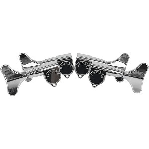 Leo Quan Badass TK-7818 SGT Sealed 2+2 Bass Tuning Machines Chrome - 1 of 3