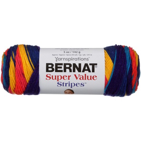 Bernat Super Value Sedona Sunset Variegated Yarn - 3 Pack of 141g/5oz - Acrylic - 4 Medium (Worsted) - 275 Yards - Knitting, Crocheting & Crafts