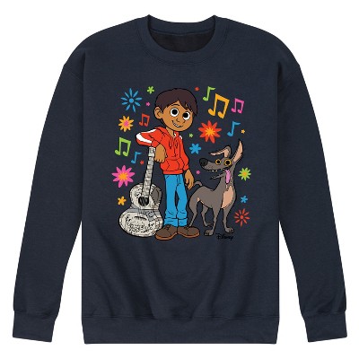 Men's Coco Miguel Y Dante Graphic Fleece Sweatshirt - Navy - Small