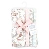 Hudson Baby Girls Cotton Poly Flannel Burp Cloths 8-Pack, Girl Woodland Pals, One Size - 2 of 4