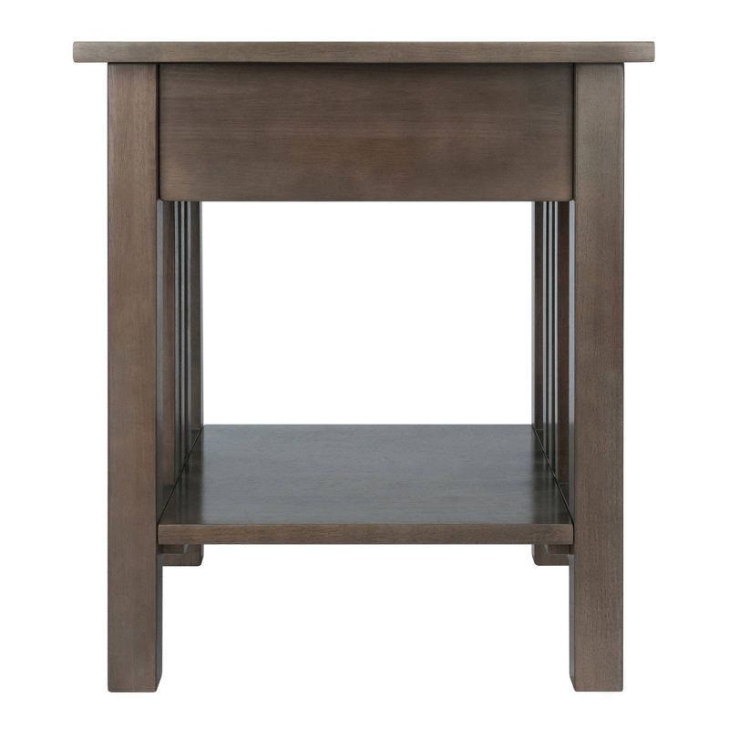 Stafford End Table Oyster Gray - Winsome, 6 of 11