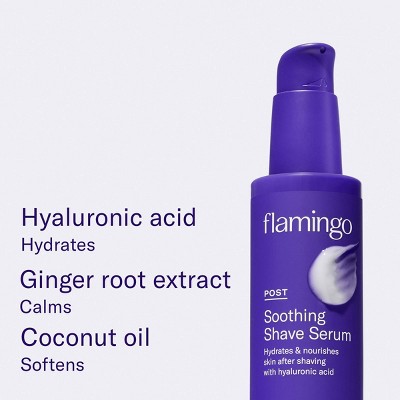 Flamingo Women's Post-Shave Soothing Body Serum - 5 fl oz: Lavender & Coconut Scents, Normal Skin, Gel Formula