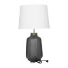 Modern Ceramic Table Lamp Gray - Olivia & May: Chic Accent Lighting, No Assembly Required - image 4 of 4