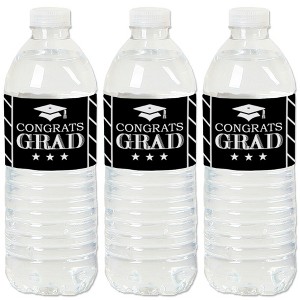Big Dot of Happiness Graduation Cheers - Graduation Party Water Bottle Sticker Labels - Set of 20 - 1 of 4