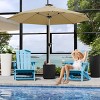 Infurnic Patio Umbrellas Outdoor Market Umbrella with Handle Crank, Adjustable Sun Shade Umbrella for Backyard, Beach, Brown, 115.7"*115.7"*98.4" - 2 of 4