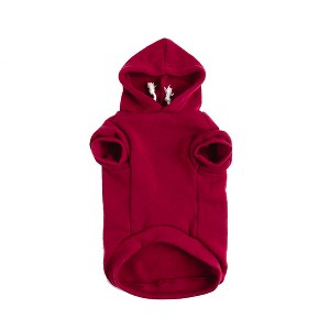 Unique Bargains Winter Spring Fall Dog Hooded Sweatshirt - 1 of 4
